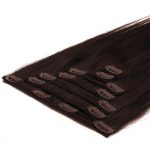 Clip In Extensions 50cm 70g 02 Dunkel Braun-0