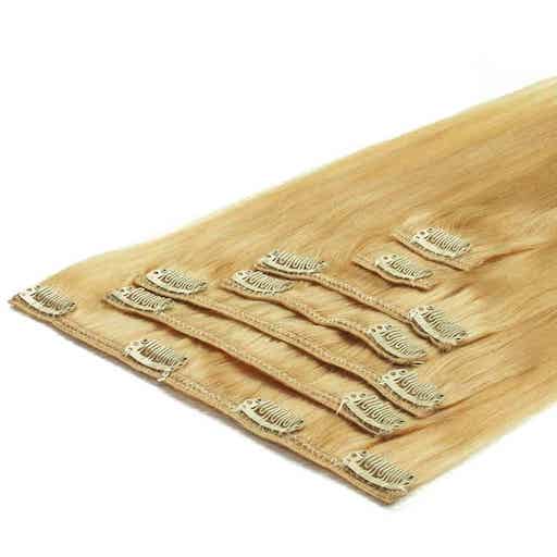 Clip In Extensions 50cm 70g 613 Extra Helles Blond-0