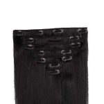 Clip in Extensions 60cm 160g 01 Jet Schwarz-0